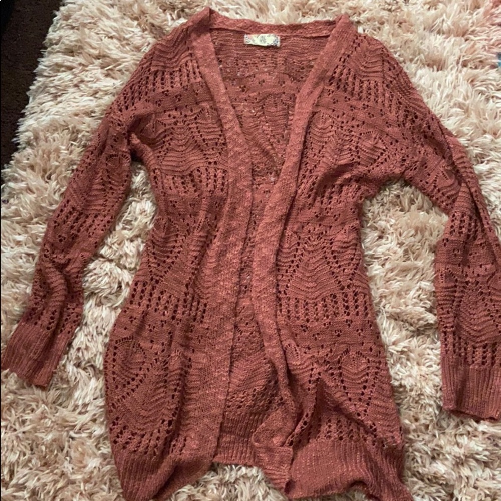 Dust pink cardigan